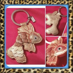 RARE Coach KOI Goldfish Keychain
